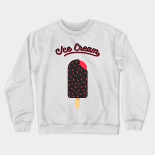 Ice Cream Black Pink Crewneck Sweatshirt